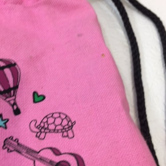 Pink Girl Scouts Sling Backpack w/ Drawstring Closure 15"x14.5" - Picture 7 of 15